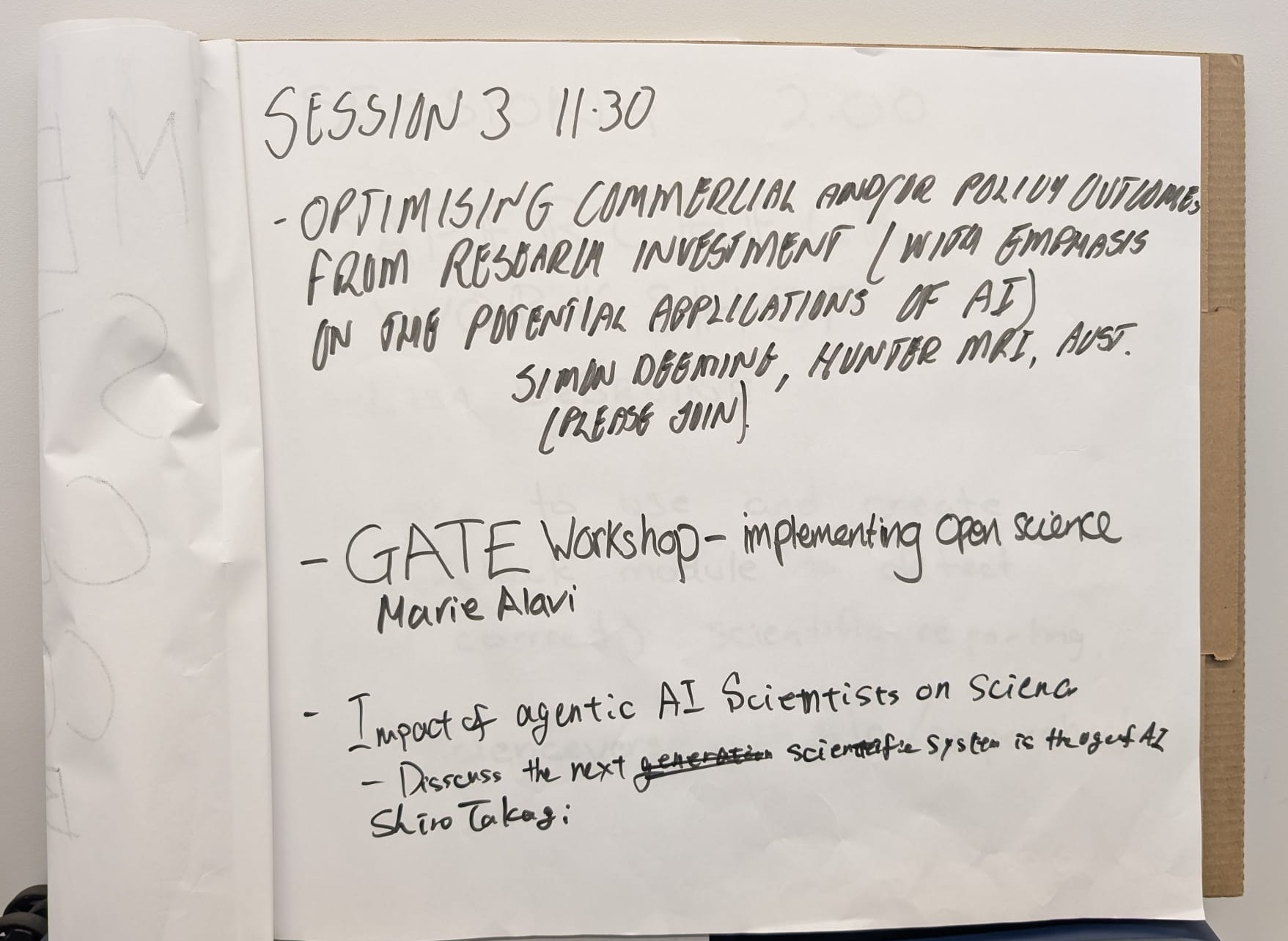 session 3 unconference