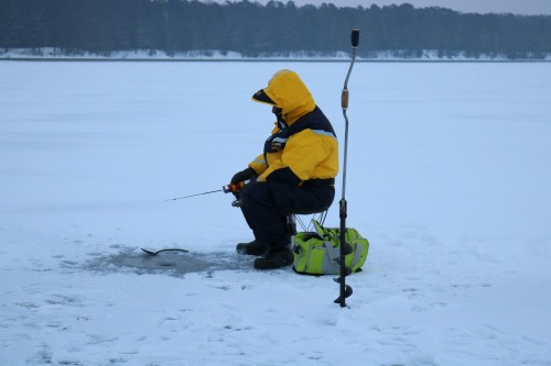 ice fishing